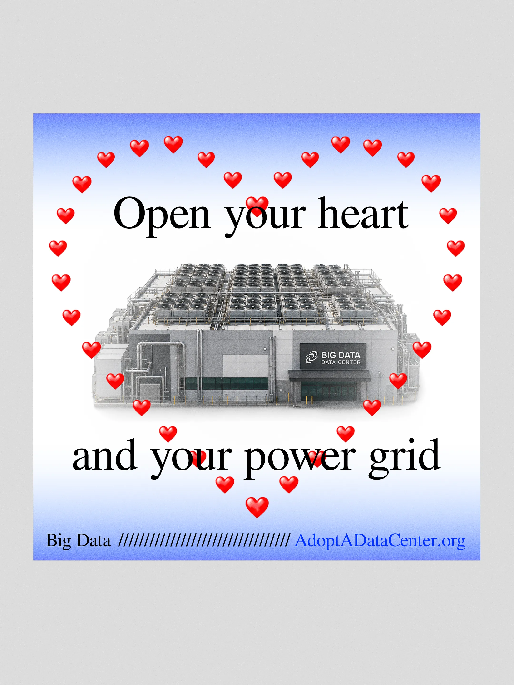 Adopt A Data Center — sticker design 1