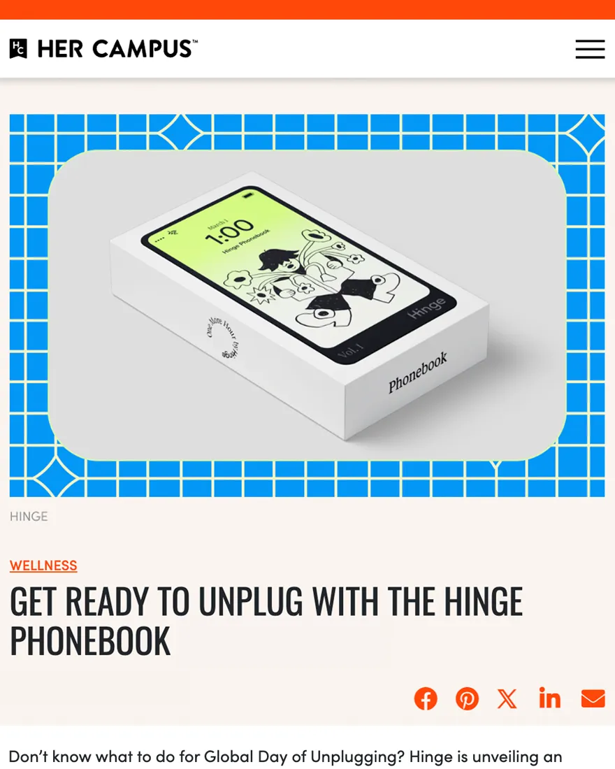 Hinge press coverage
